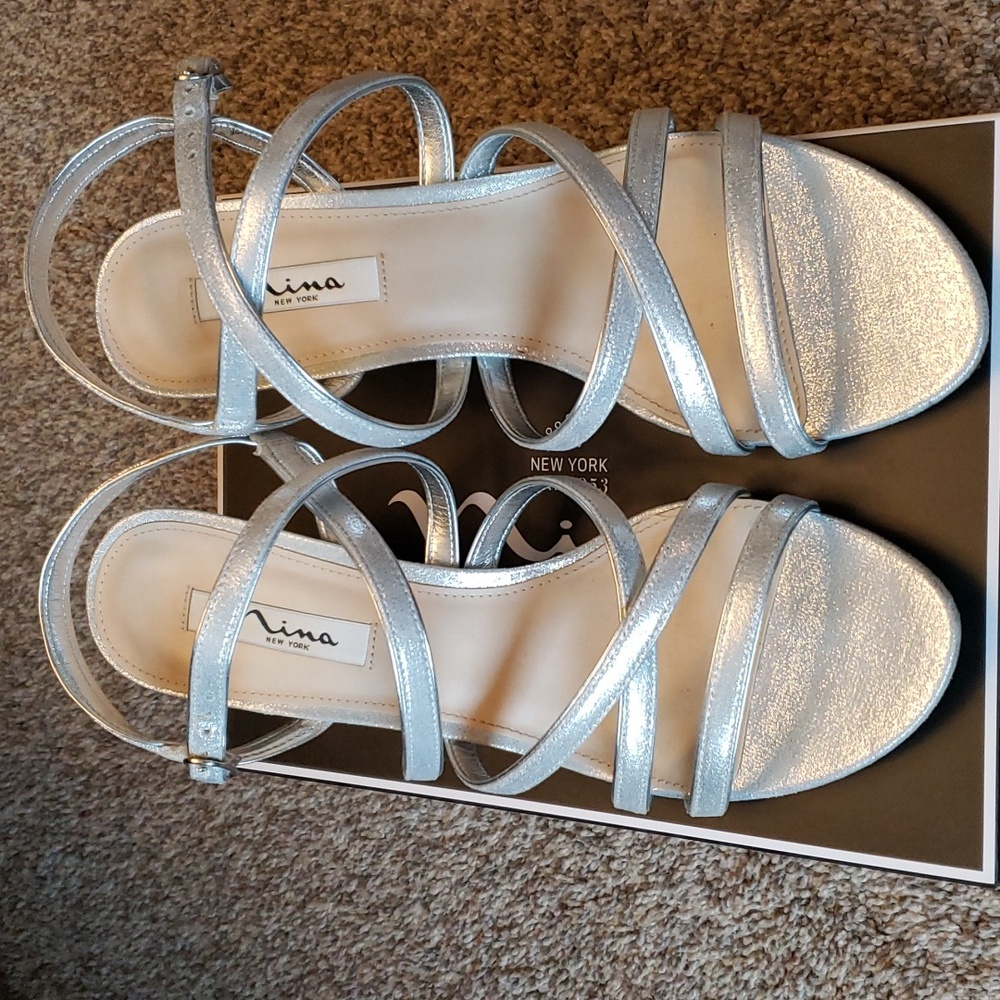 11w Nina silver sandal Genaya